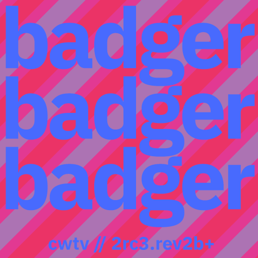 Thumbnail Badge BADGER BADGER BADGER